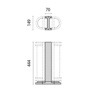 Mast 45 444mm