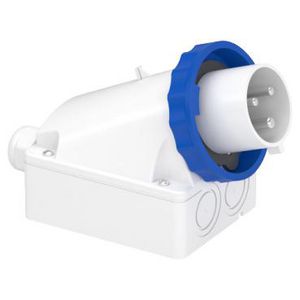 Wandcontactstop Gehoekt 2P+A 32A 200-250V AC 6h PratiKa