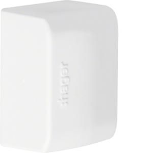 Eindstuk voor goot 16x30mm LFK verkeerswit