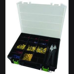 Assortimentdoos perskabelschoenen in kist