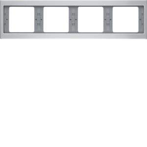 Afdekraam 4-v hor. berker K.5 aluminium