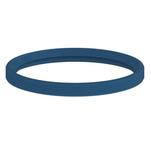 Siliconen lippenring 80mm blauw