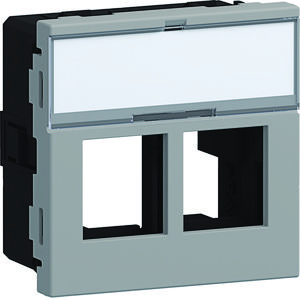 Ecoline45 inbouwset 2x multimedia type 01 45x45, alulook