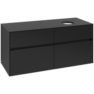 Wastafelonderkast Collaro 1200x548x500mm Volcano Black C043B0VL