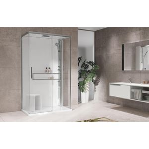 Douchekabine glax 20 2 2p+2f (h4,5) 120x80 metherhydro black