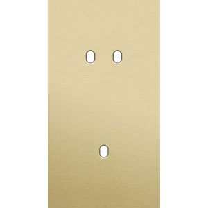 Tweevoudige afdekpl. verticaal 71mm centerafstand een tweevo