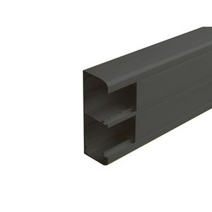 Lengte a 2m. Wandgoot snap-on 50x130 zwart DLP