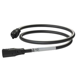 Koppelsnoer AW 10m 3G2,5 zwart Eca VVE=5