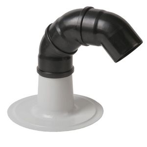 Kabeldoorvoer plakplaat alu.met PP-bochten 110mm PVC-gecoat
