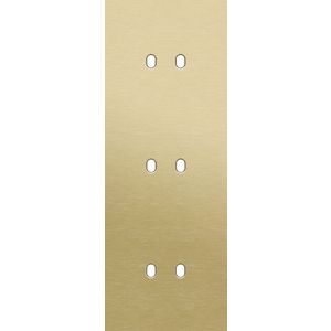 Drievoudige afdekpl. verticaal 71mm centerafstand drie tweev