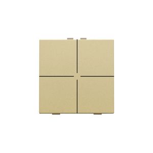 4-voudig drukknop Home Control gold coated