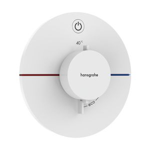 ShowerSelect Comfort S thermostaat afbouwdeel tbv inbouw voor 1 functie mat wit