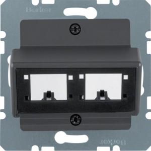 Centraalplaat v 1x module Reichle&DeMassari antraciet mat