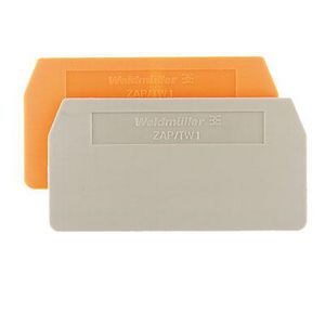 Afsluit- eindplaat oranje h:59.5mm b:2mm V-0, VVE=50