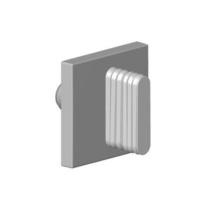 Greep inbouw wand neutraal ovaal golf 60x60x40mm Dark plat.