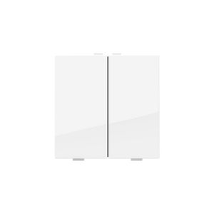 2-voudige drukknop Home Control hoogglans wit