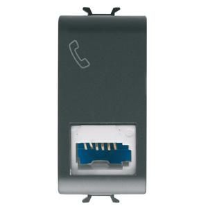 BRITISH STANDARD TELEPHONE SOCKET-6 CONTACTS-SCREW-ON TE