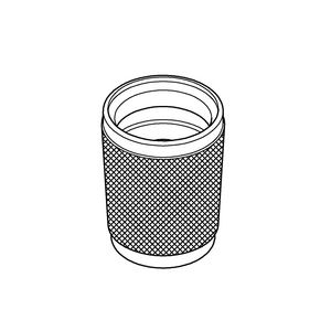 Atrio aansluitmoer conisch chroom tbv 4-gats badkraan