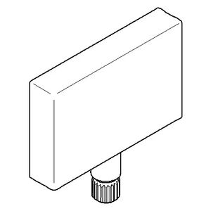 Greep 50x50x10mm chr gebors.