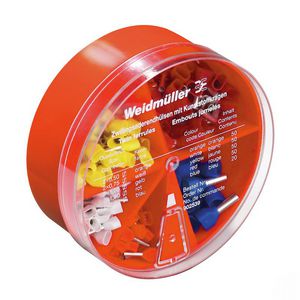 Draaduiteinde ferrule Kleur: rood Isolatie: Beschikbaar
