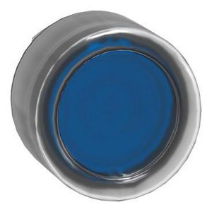 Kop voor verlichte drukknop Ø22mm met kapje Blauw-