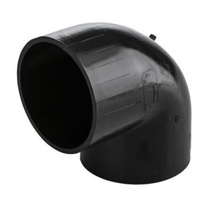PE bocht 90° 90mm PN4 zwart