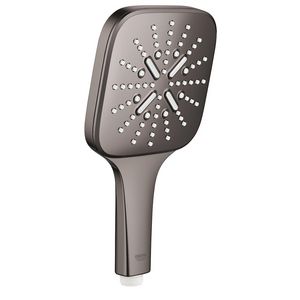 Handdouche rainsh. 130 smartact. cube 3 straalsoorten hard graphite (donker grijs)