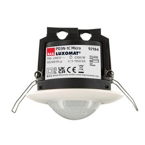 Bewegingsmelder Mic. Plafondmontage 360gr. IB wit IP23 10m 1