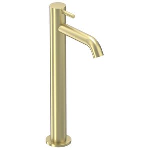 Fonteinkraan BOND staand L-size sprong 115mm highriser geborsteld mat goud