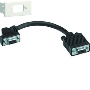 Ecoline45 multimedia aansluitset VGA 45x22,5 verkeerswit
