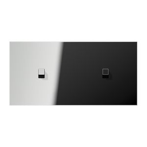 Afdekking LS1912 glans chroom horizontaal 1+1 hevel cylin