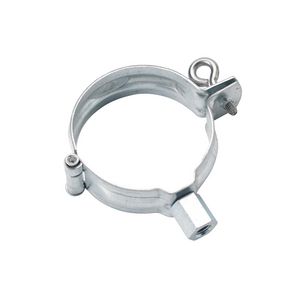 Gegalv. HWA scharnierpijpbeugel v. dubbele wrong 100mm moer M8/M10