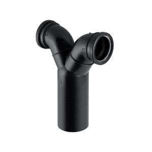 PE closetaansluiting bocht dubbel 90° verticaal