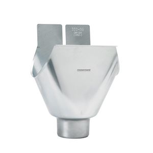 Zinken trechteruitloop M44 aansluiting 100mm tbv mastgoot