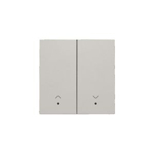 Afwerkingsset lens dubbele elektr. rolluiksch.l.grey