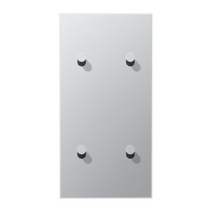 Afdekking LS1912 alu.verticaal 2+2 hevel kegel