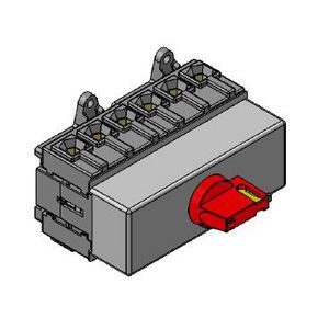 Hoofdschakelaar nood-uit 80A 6-polig DIN-rail montage