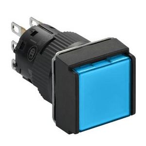 Drukknop Ø16mm Verzonken Terugvering 1 OC Blauw VVE=5