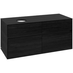 Wastafelonderkast Collaro 1200x548x500mm Black Oak C042B0AB