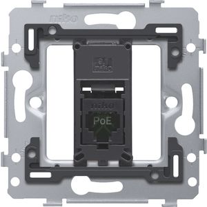 Sokkel 1RJ45-aansl. UTP Cat. 5E PoE++ vlak