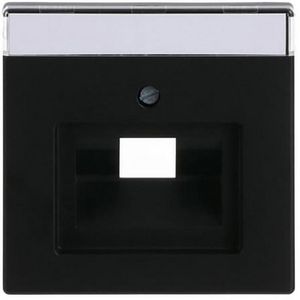 Centraalplaat voor datadoos 1 x RJ45 f-matzwart