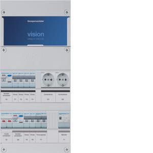Groepenkast 6-groepenverdeler HS 2xALS 30mA +F+T+W+W 1-fase