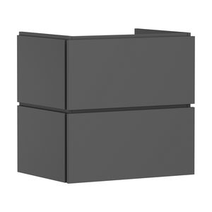 Badmeubel Xilesa E 630/470+2 lades PushOpen wastafel Slate Matt Grey