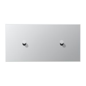 Afdekking LS1912 alu. horizontaal 1+1 hevel kegel