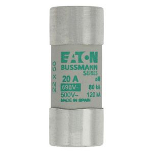 Zekering laagspanning 20A AC 690V 22x58mm aM IEC VVE=10