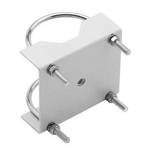 Bevestiging voor masten diam. 60o80mm in in grijs aluminium