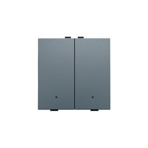 2-voudige drukknop leds/comf.sens. HomeControl blue grey