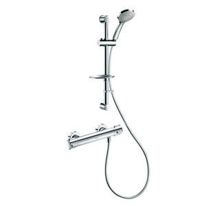 Doucheset met thermostatische mengkraan H9739S stand. S-kop