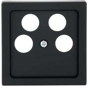 Centraalplaat 50 x 50 Ankaro antenne f-matzwart (1743/10-04-885)