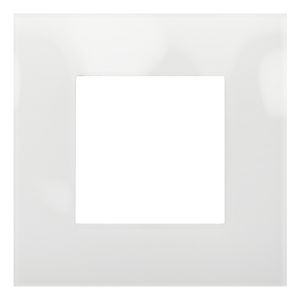 Enkelvoudige afdekplaat Pure liquid snow white